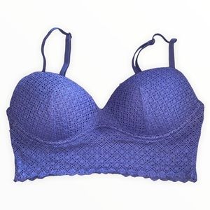 VICTORIAS SECRET BLUE LACE BRA/BRALETTE